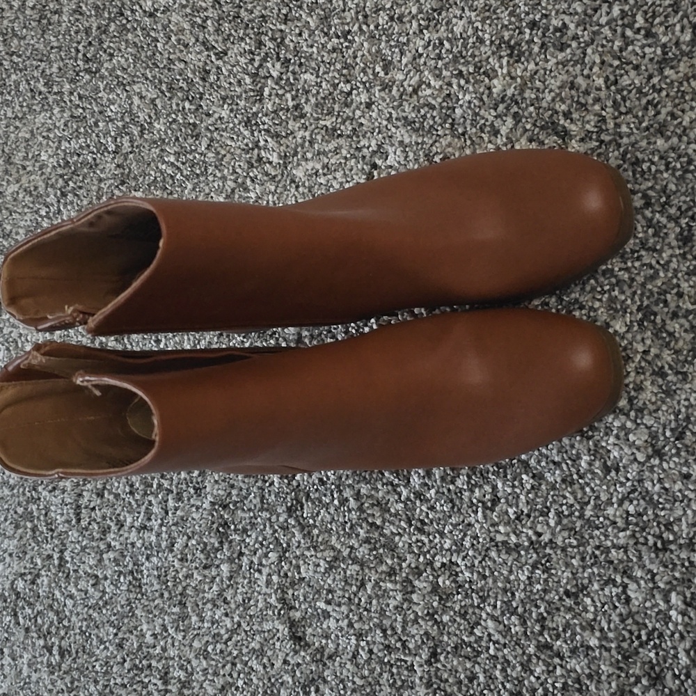 Brown Leather Ankle Boots